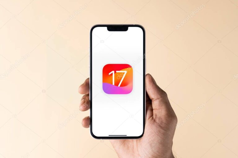 West Bangal, India - June 5, 2023 : IOS 17 on phone screen stock image.